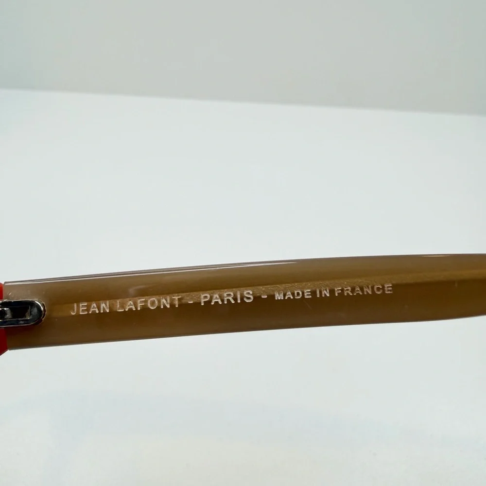 Jean Lafont Paris Red Brown LIN 1013 53•16•138 Rectangle Eyeglasses FRAMES ONLY